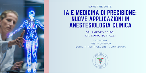 Nuovo webinar del catalogo formativo Heal Italia: applicazioni dell’Intelligenza Artificiale in Anestesiologia Clinica