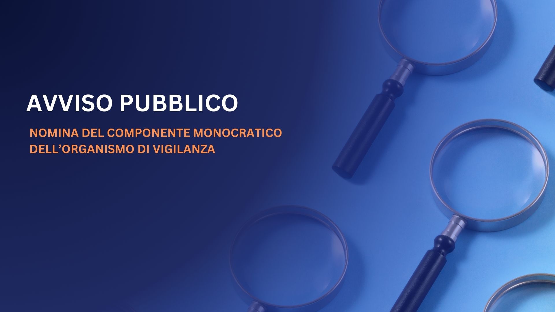 Avviso 36/2025 per la nomina del componente monocratico dell’Organismo di Vigilanza